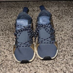 Adidas Navy and Tan Athletic Shoes